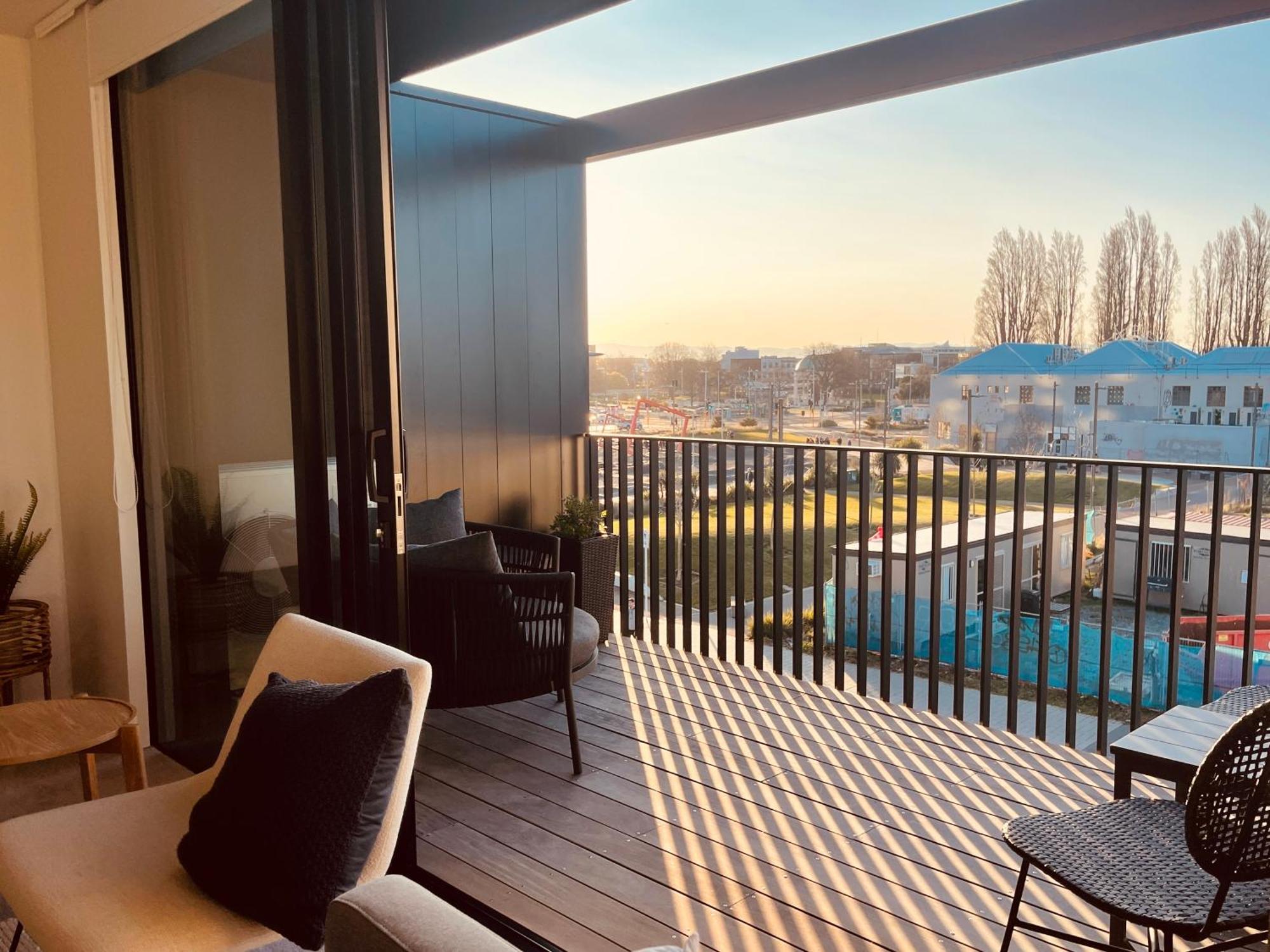 Top Floor Luxury City Central W Sunny Balcony Christchurch Zewnętrze zdjęcie